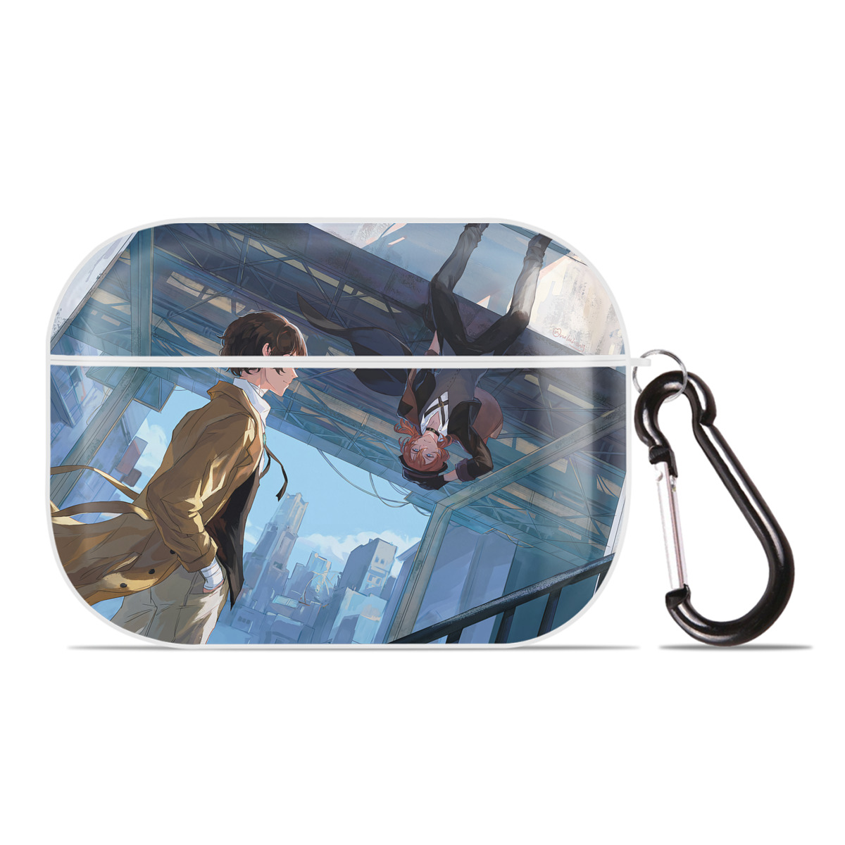 （画像用） 文豪ストレイドッグス Bungo Stray Dogs 【AirPods Pro用】ハードシェル保護ケース 耐衝撃・防指紋・カラビナ付き商品仕様