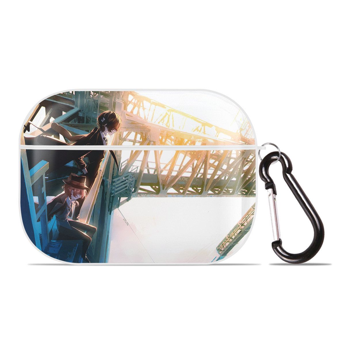 （画像用） 文豪ストレイドッグス Bungo Stray Dogs 【AirPods Pro用】ハードシェル保護ケース 耐衝撃・防指紋・カラビナ付き商品仕様