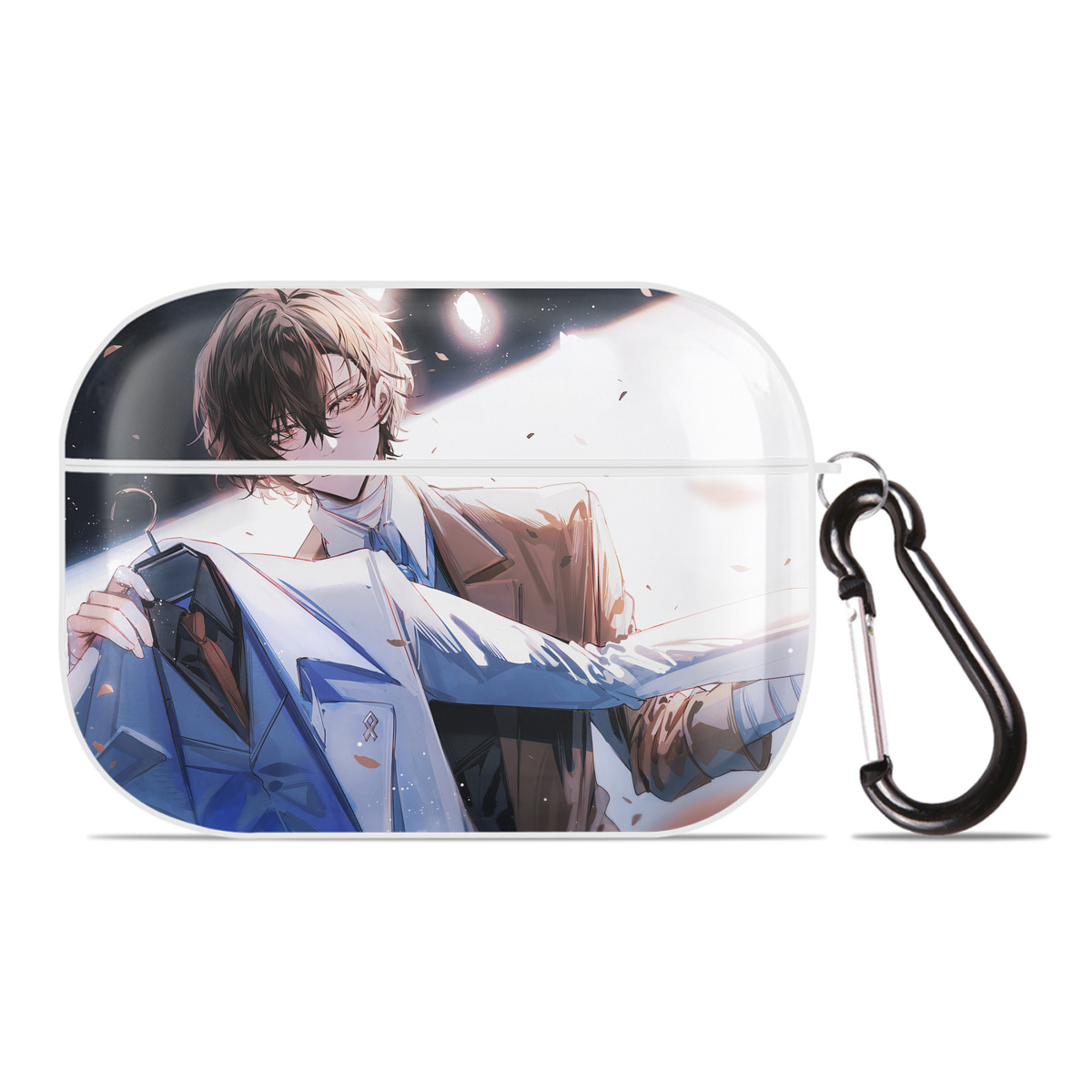 （画像用） 文豪ストレイドッグス Bungo Stray Dogs 【AirPods Pro用】ハードシェル保護ケース 耐衝撃・防指紋・カラビナ付き商品仕様