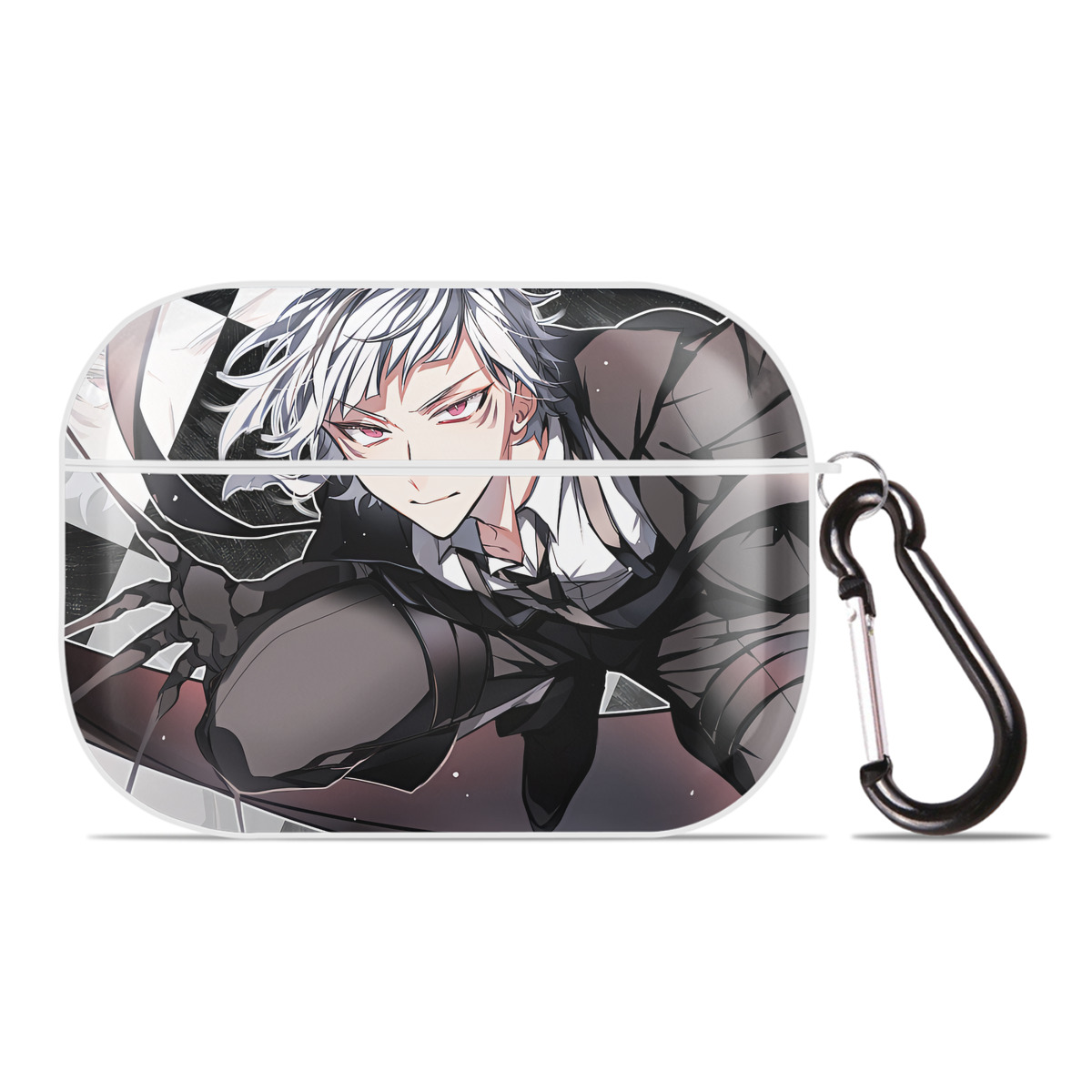 （画像用） 文豪ストレイドッグス Bungo Stray Dogs 【AirPods Pro用】ハードシェル保護ケース 耐衝撃・防指紋・カラビナ付き商品仕様