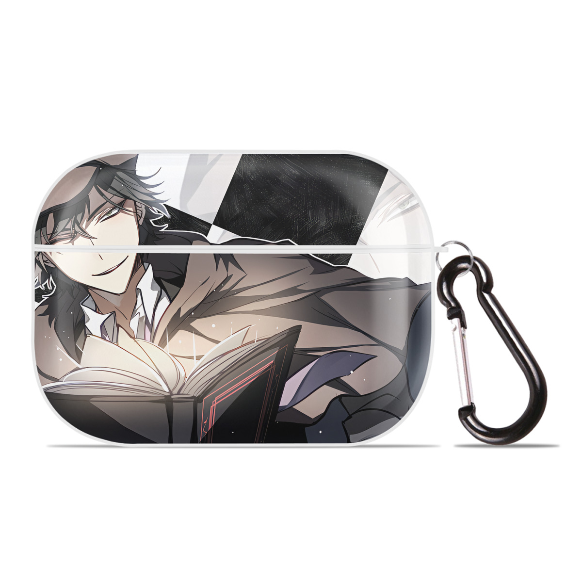 （画像用） 文豪ストレイドッグス Bungo Stray Dogs 【AirPods Pro用】ハードシェル保護ケース 耐衝撃・防指紋・カラビナ付き商品仕様