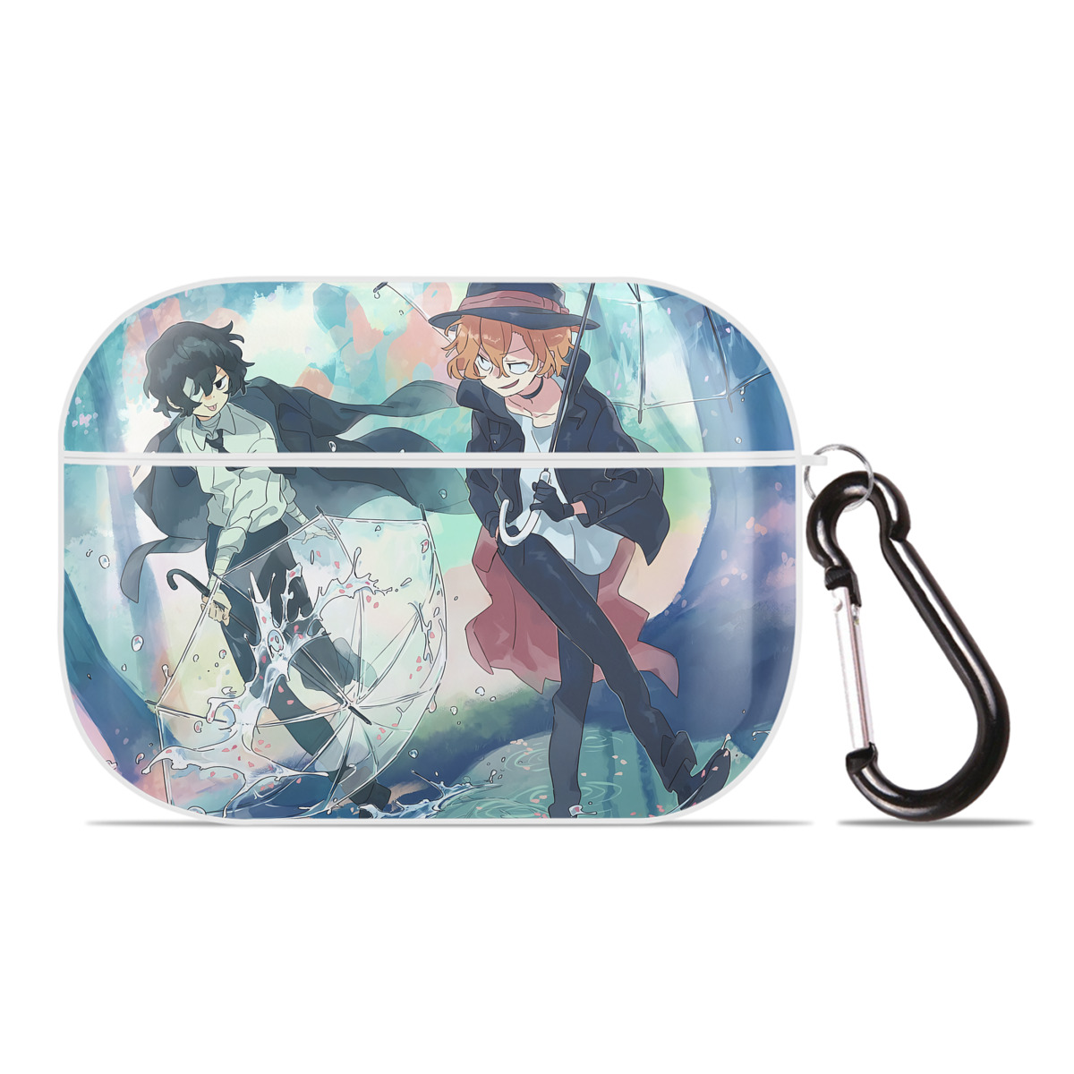 （画像用） 文豪ストレイドッグス Bungo Stray Dogs 【AirPods Pro用】ハードシェル保護ケース 耐衝撃・防指紋・カラビナ付き商品仕様