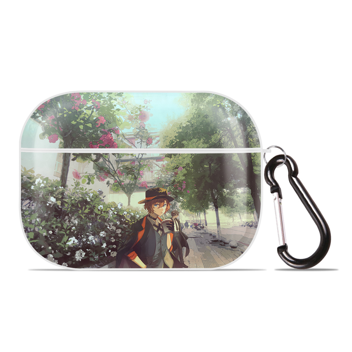 （画像用） 文豪ストレイドッグス Bungo Stray Dogs 【AirPods Pro用】ハードシェル保護ケース 耐衝撃・防指紋・カラビナ付き商品仕様