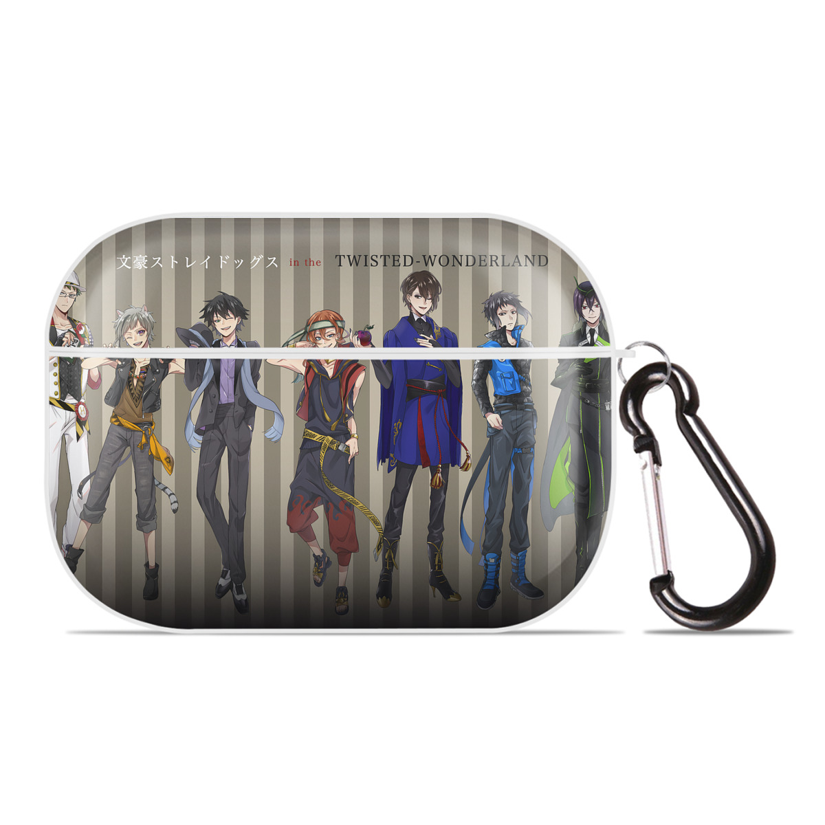 （画像用） 文豪ストレイドッグス Bungo Stray Dogs 【AirPods Pro用】ハードシェル保護ケース 耐衝撃・防指紋・カラビナ付き商品仕様