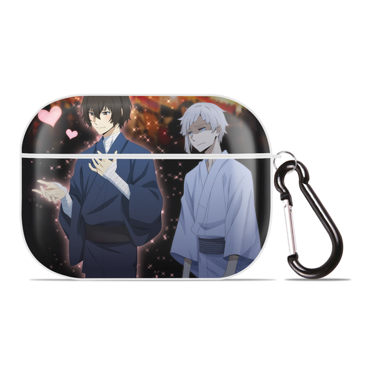 （画像用） 文豪ストレイドッグス Bungo Stray Dogs 【AirPods Pro用】ハードシェル保護ケース 耐衝撃・防指紋・カラビナ付き商品仕様