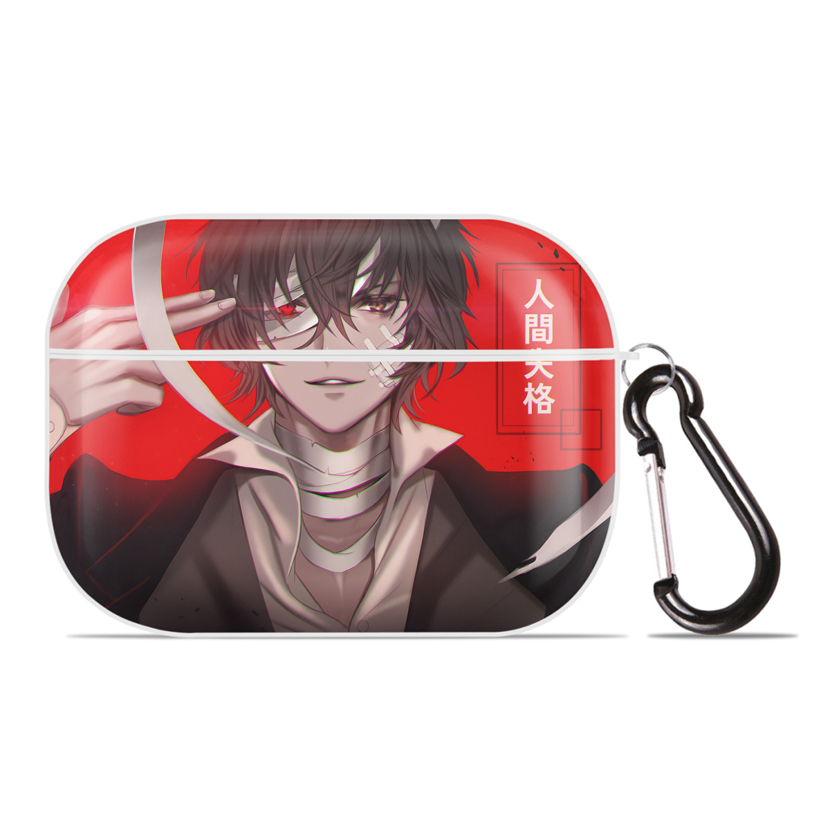 （画像用） 文豪ストレイドッグス Bungo Stray Dogs 【AirPods Pro用】ハードシェル保護ケース 耐衝撃・防指紋・カラビナ付き商品仕様