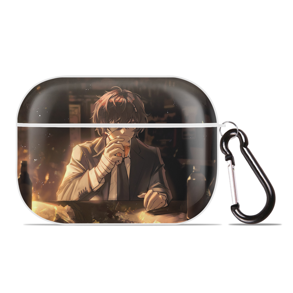 （画像用） 文豪ストレイドッグス Bungo Stray Dogs 【AirPods Pro用】ハードシェル保護ケース 耐衝撃・防指紋・カラビナ付き商品仕様