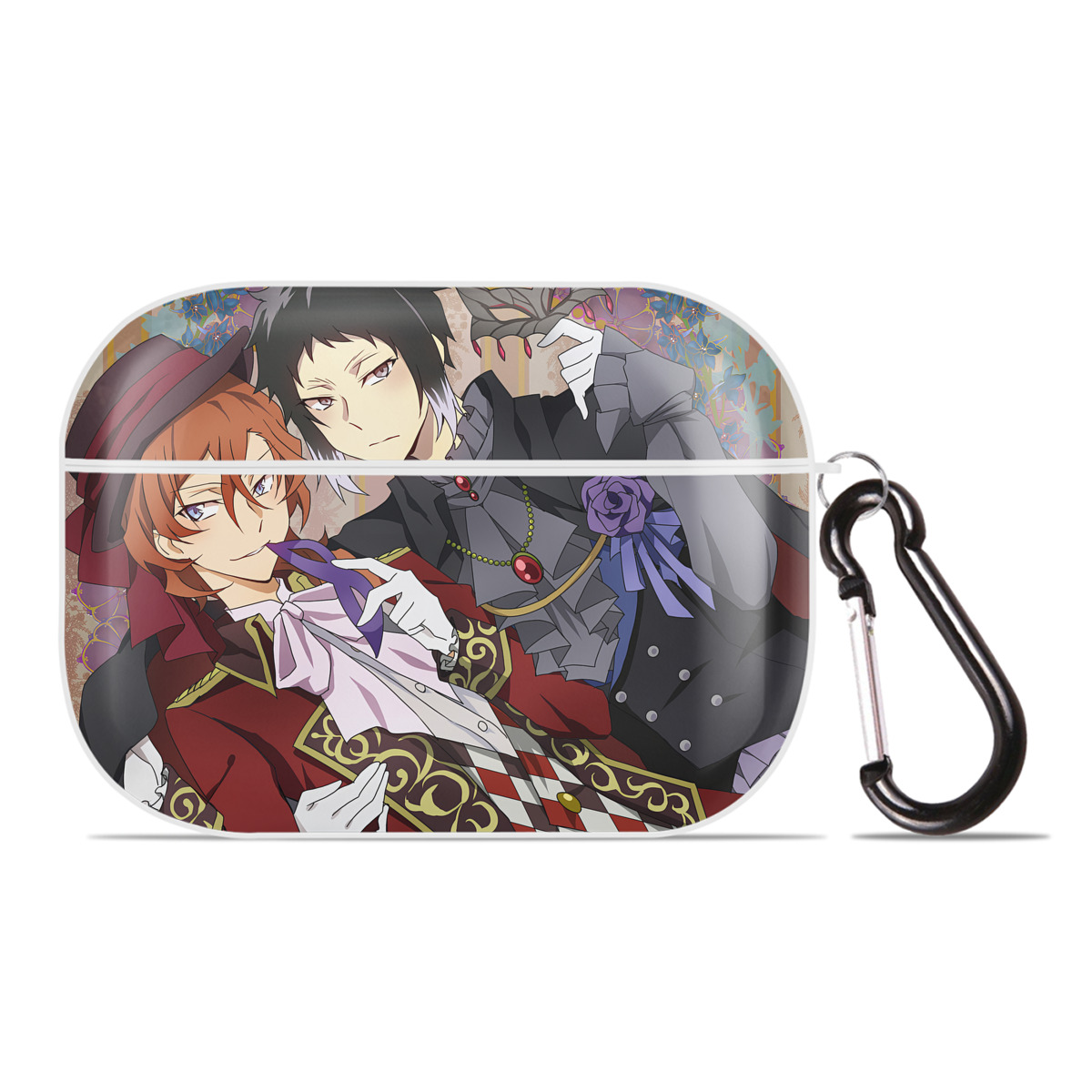 （画像用） 文豪ストレイドッグス Bungo Stray Dogs 【AirPods Pro用】ハードシェル保護ケース 耐衝撃・防指紋・カラビナ付き商品仕様