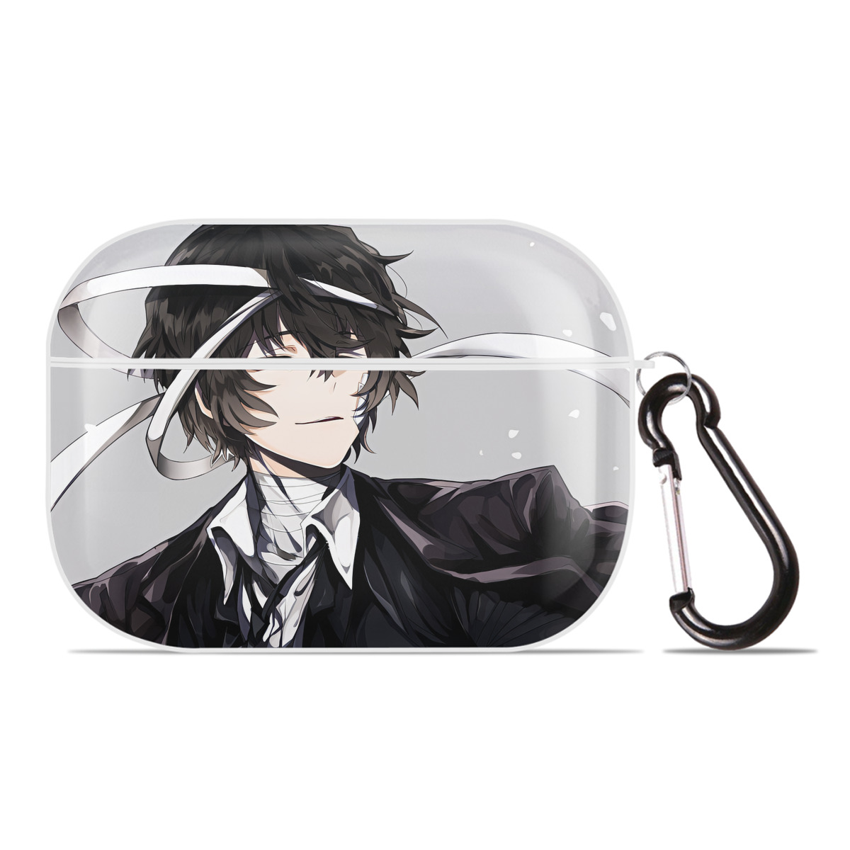 （画像用） 文豪ストレイドッグス Bungo Stray Dogs 【AirPods Pro用】ハードシェル保護ケース 耐衝撃・防指紋・カラビナ付き商品仕様