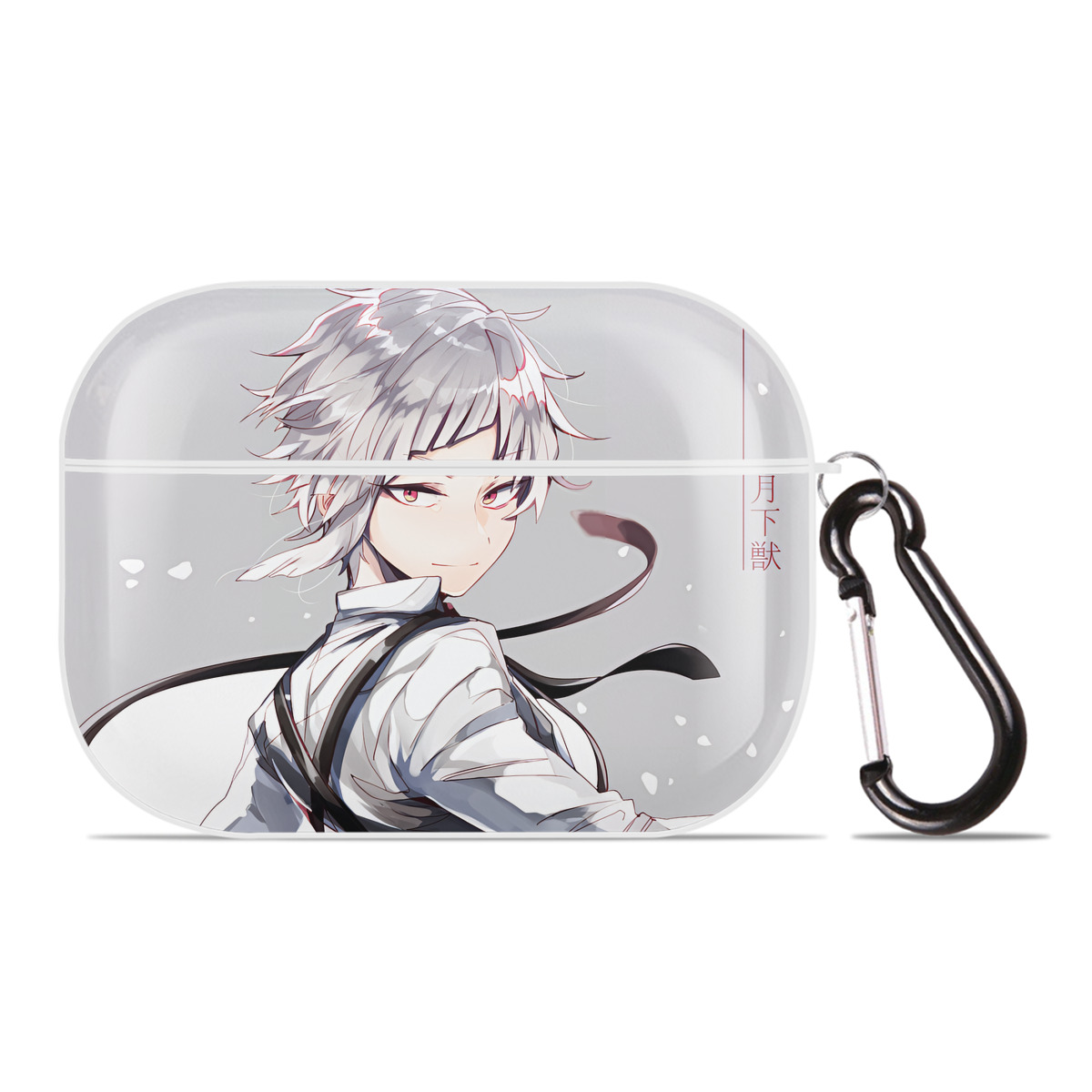 （画像用） 文豪ストレイドッグス Bungo Stray Dogs 【AirPods Pro用】ハードシェル保護ケース 耐衝撃・防指紋・カラビナ付き商品仕様