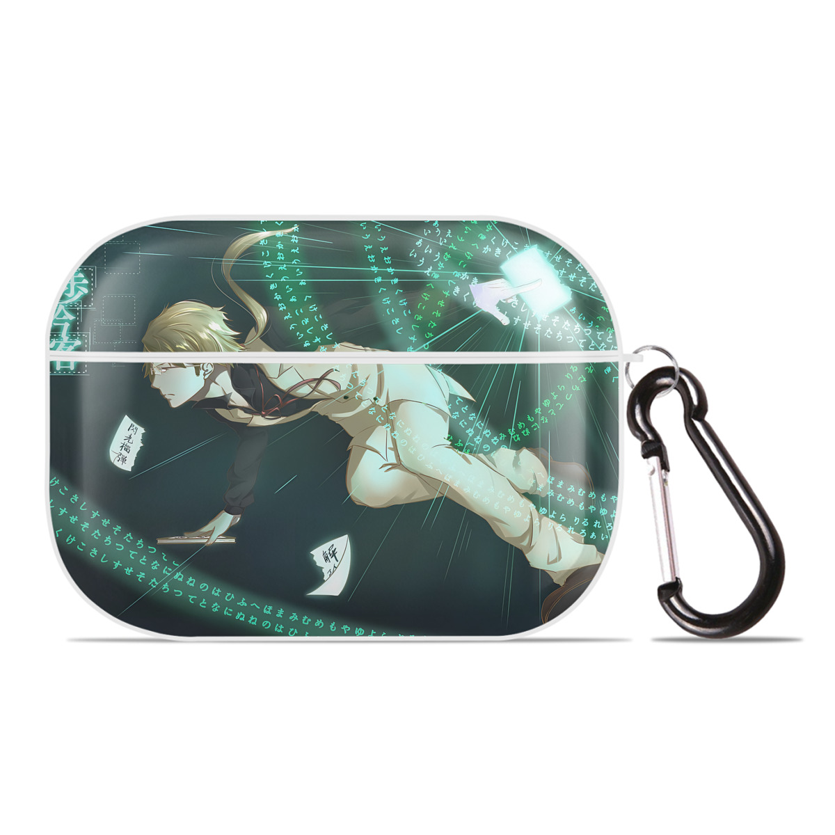 （画像用） 文豪ストレイドッグス Bungo Stray Dogs 【AirPods Pro用】ハードシェル保護ケース 耐衝撃・防指紋・カラビナ付き商品仕様