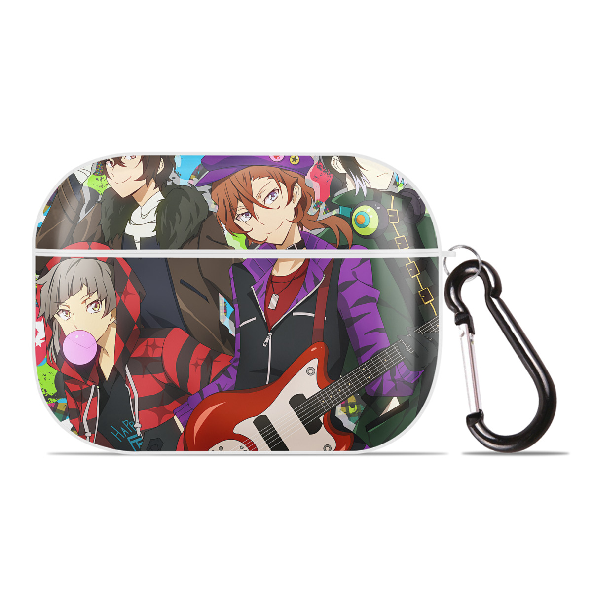 （画像用） 文豪ストレイドッグス Bungo Stray Dogs 【AirPods Pro用】ハードシェル保護ケース 耐衝撃・防指紋・カラビナ付き商品仕様