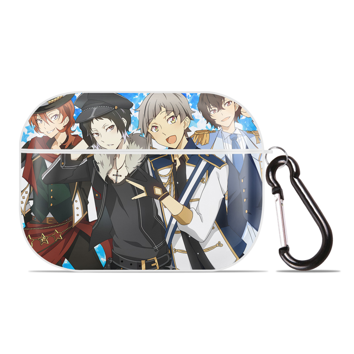 （画像用） 文豪ストレイドッグス Bungo Stray Dogs 【AirPods Pro用】ハードシェル保護ケース 耐衝撃・防指紋・カラビナ付き商品仕様