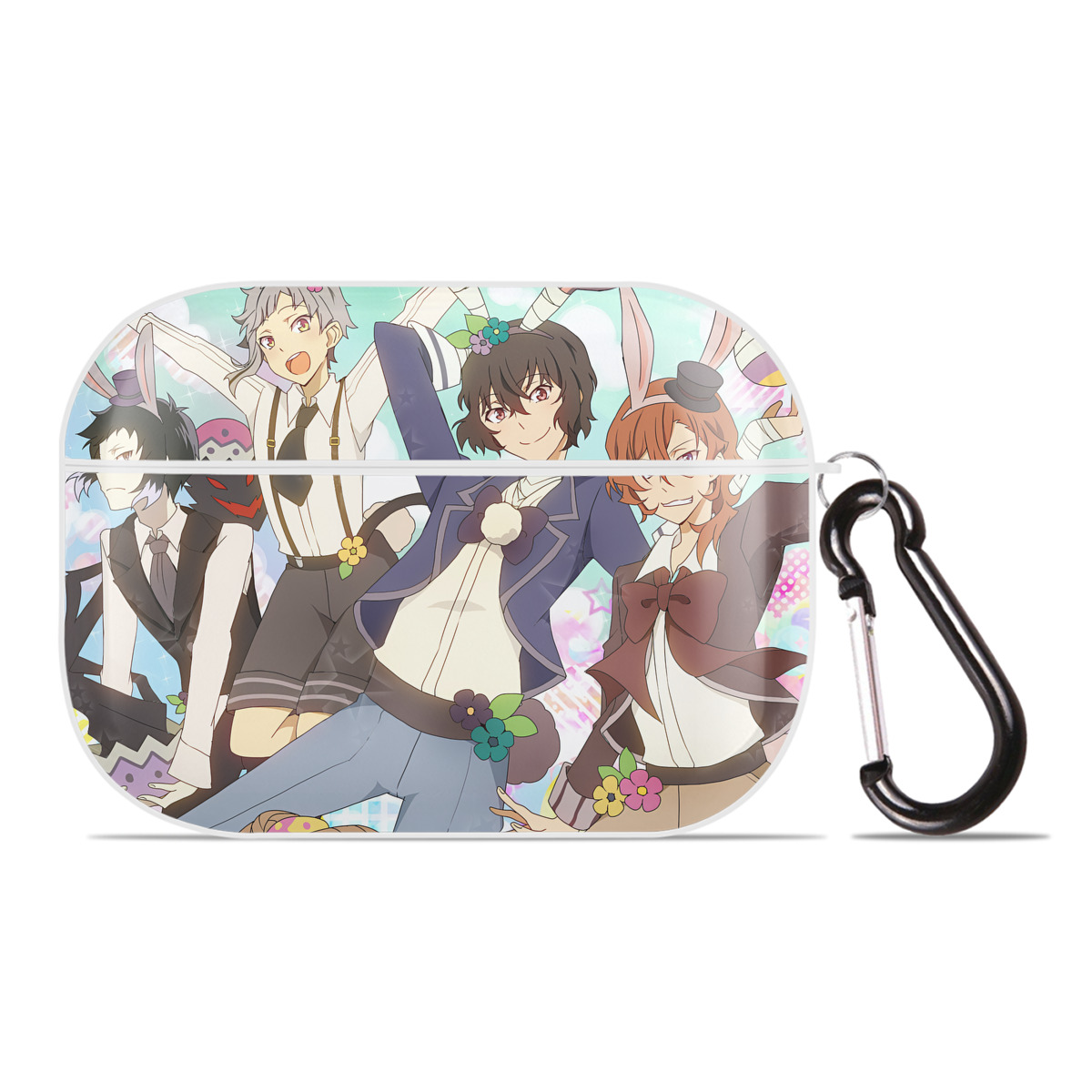 （画像用） 文豪ストレイドッグス Bungo Stray Dogs 【AirPods Pro用】ハードシェル保護ケース 耐衝撃・防指紋・カラビナ付き商品仕様
