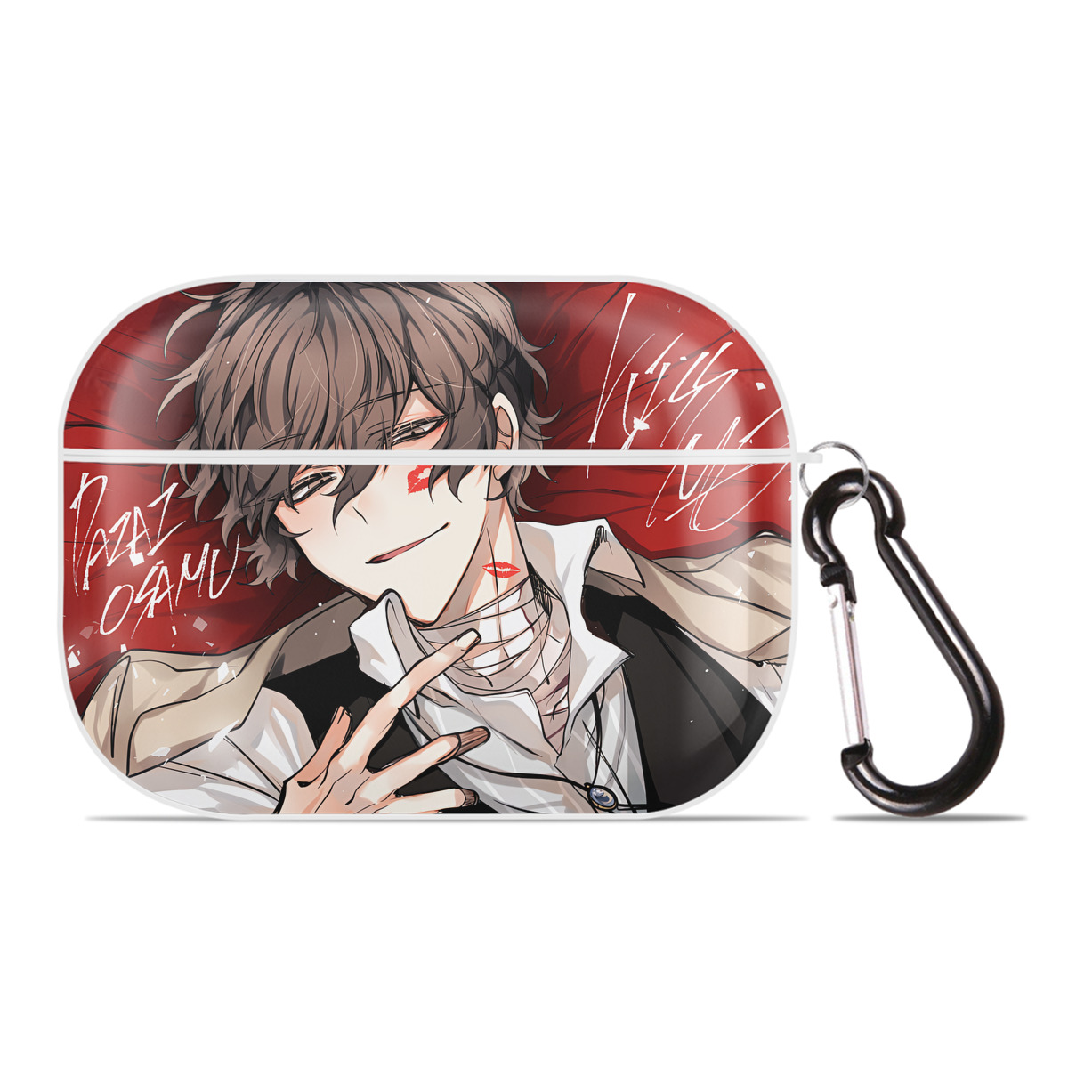 （画像用） 文豪ストレイドッグス Bungo Stray Dogs 【AirPods Pro用】ハードシェル保護ケース 耐衝撃・防指紋・カラビナ付き商品仕様