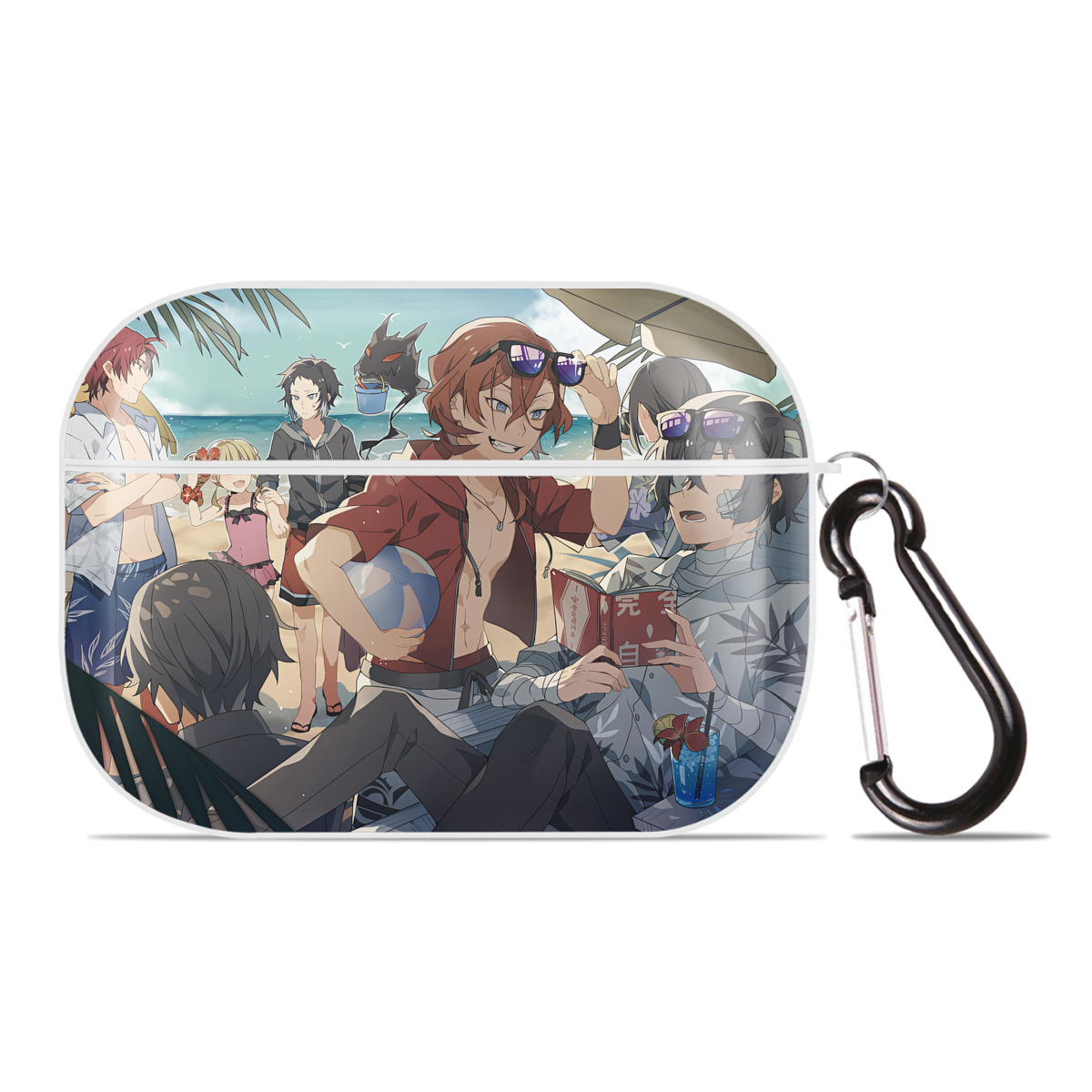 （画像用） 文豪ストレイドッグス Bungo Stray Dogs 【AirPods Pro用】ハードシェル保護ケース 耐衝撃・防指紋・カラビナ付き商品仕様