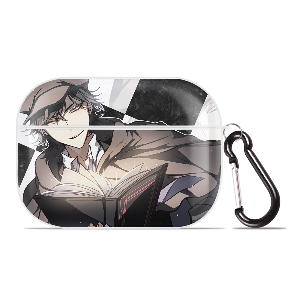 （画像用） 文豪ストレイドッグス Bungo Stray Dogs 【AirPods Pro用】ハードシェル保護ケース 耐衝撃・防指紋・カラビナ付き商品仕様