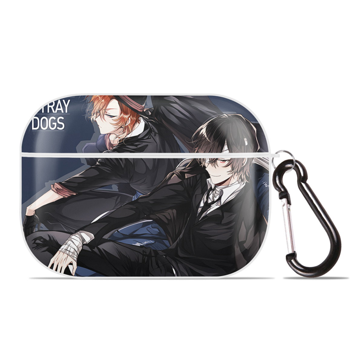 （画像用） 文豪ストレイドッグス Bungo Stray Dogs 【AirPods Pro用】ハードシェル保護ケース 耐衝撃・防指紋・カラビナ付き商品仕様