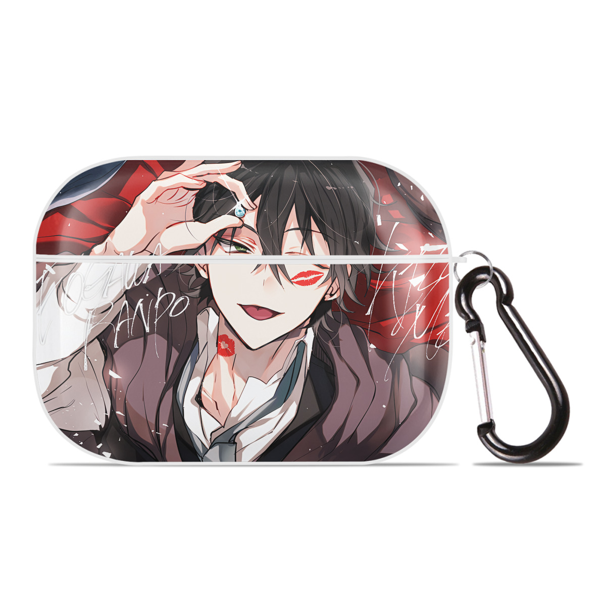 （画像用） 文豪ストレイドッグス Bungo Stray Dogs 【AirPods Pro用】ハードシェル保護ケース 耐衝撃・防指紋・カラビナ付き商品仕様