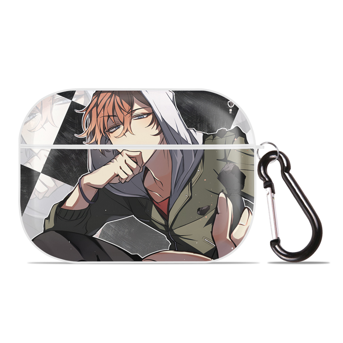 （画像用） 文豪ストレイドッグス Bungo Stray Dogs 【AirPods Pro用】ハードシェル保護ケース 耐衝撃・防指紋・カラビナ付き商品仕様