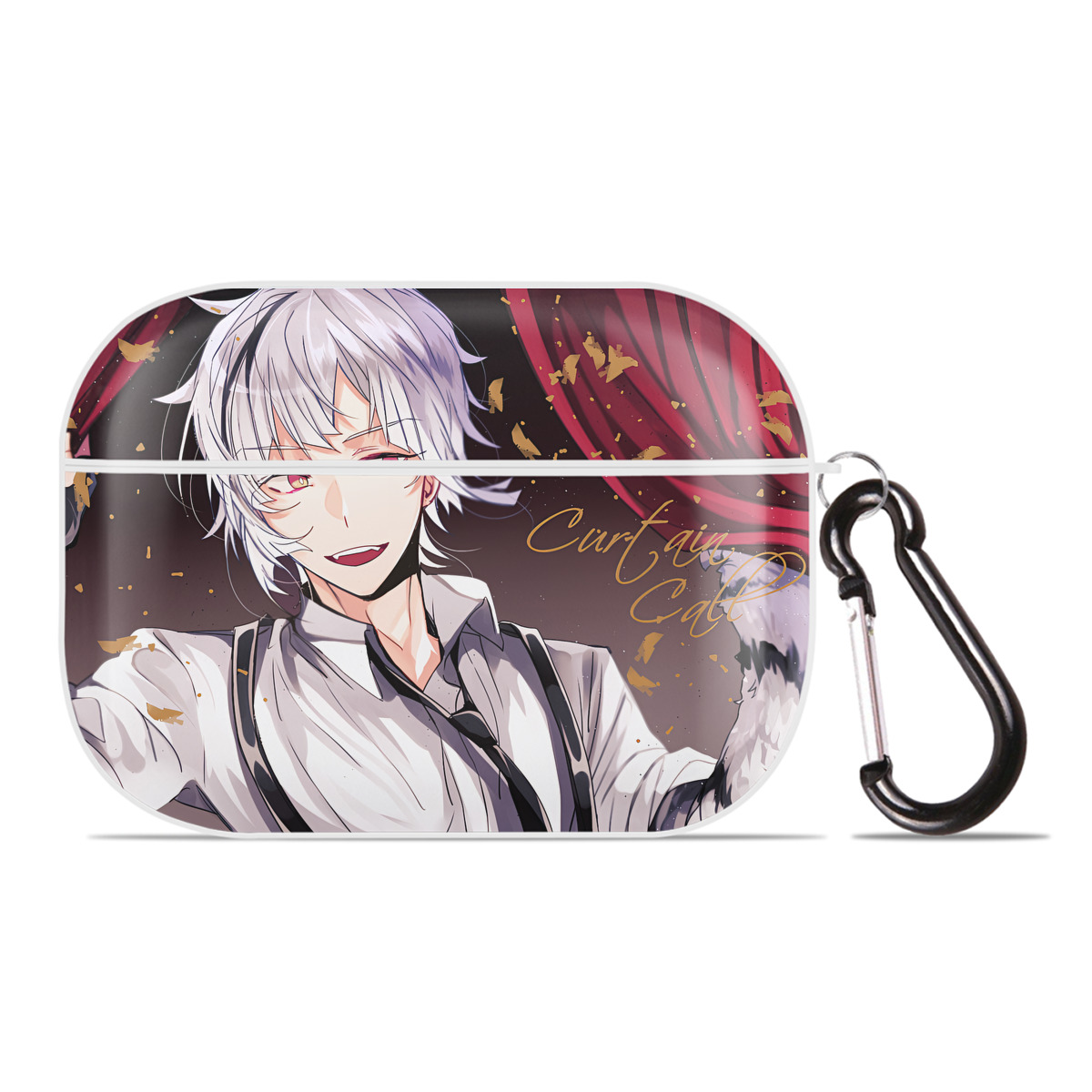 （画像用） 文豪ストレイドッグス Bungo Stray Dogs 【AirPods Pro用】ハードシェル保護ケース 耐衝撃・防指紋・カラビナ付き商品仕様