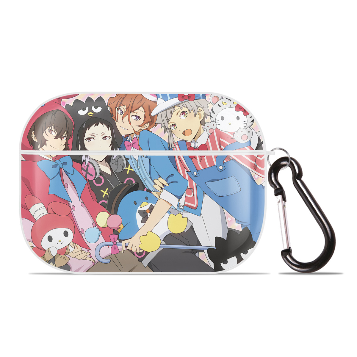 （画像用） 文豪ストレイドッグス Bungo Stray Dogs 【AirPods Pro用】ハードシェル保護ケース 耐衝撃・防指紋・カラビナ付き商品仕様