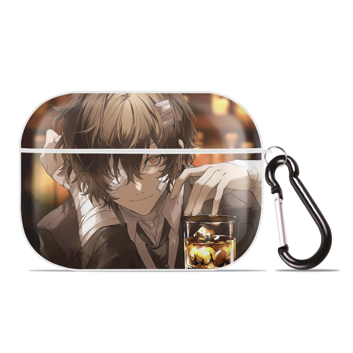 （画像用） 文豪ストレイドッグス Bungo Stray Dogs 【AirPods Pro用】ハードシェル保護ケース 耐衝撃・防指紋・カラビナ付き商品仕様