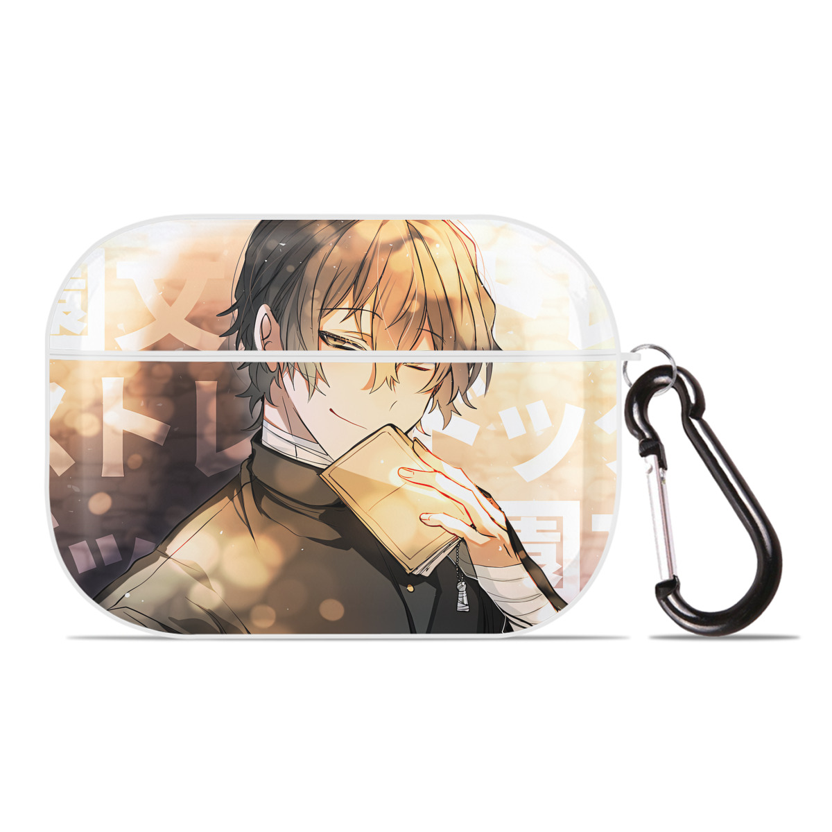 （画像用） 文豪ストレイドッグス Bungo Stray Dogs 【AirPods Pro用】ハードシェル保護ケース 耐衝撃・防指紋・カラビナ付き商品仕様