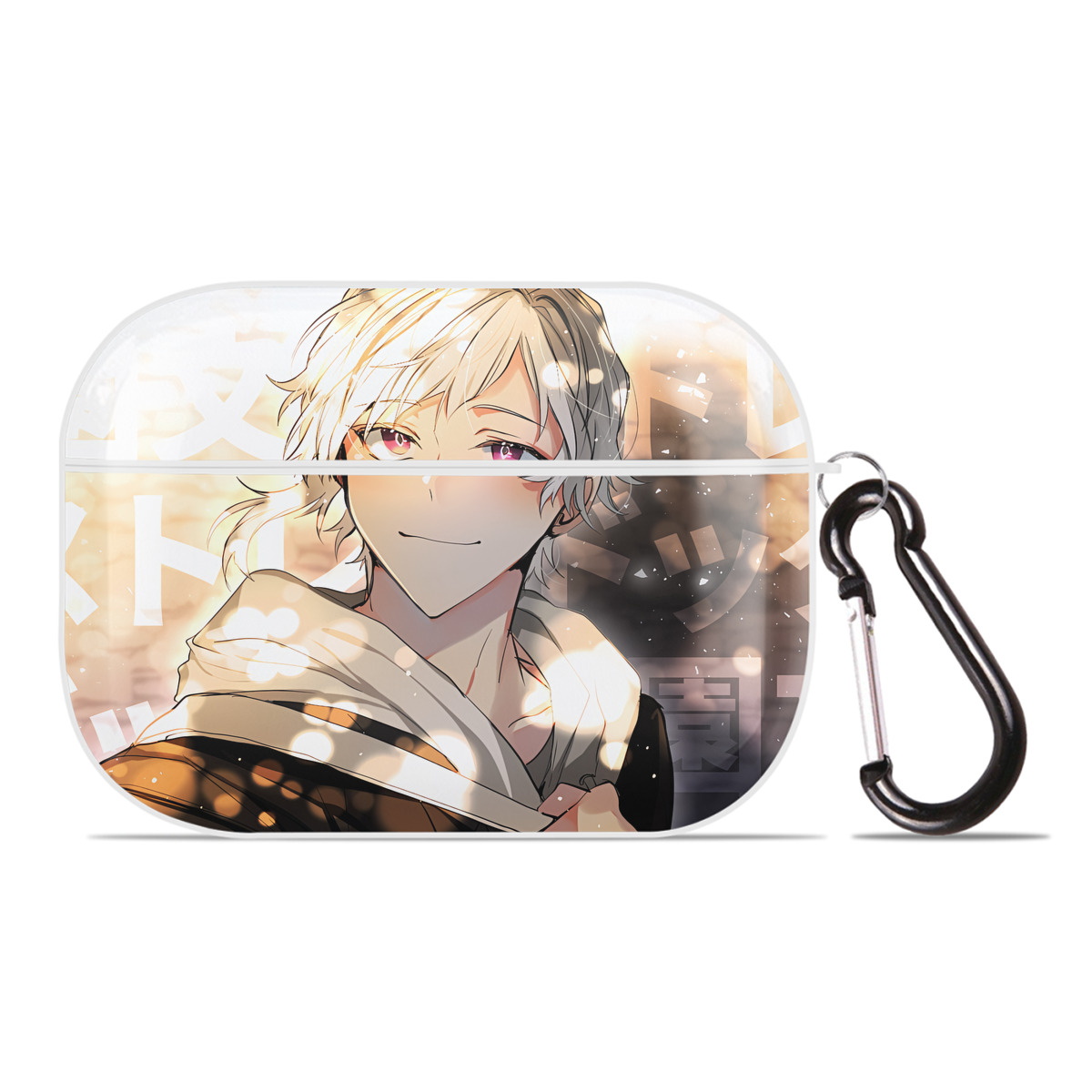 （画像用） 文豪ストレイドッグス Bungo Stray Dogs 【AirPods Pro用】ハードシェル保護ケース 耐衝撃・防指紋・カラビナ付き商品仕様