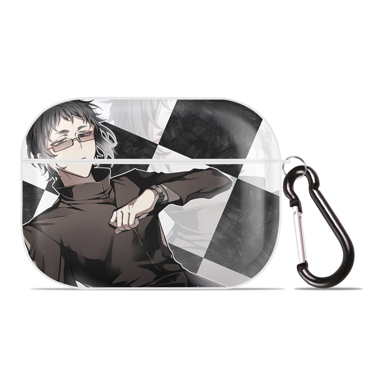 （画像用） 文豪ストレイドッグス Bungo Stray Dogs 【AirPods Pro用】ハードシェル保護ケース 耐衝撃・防指紋・カラビナ付き商品仕様