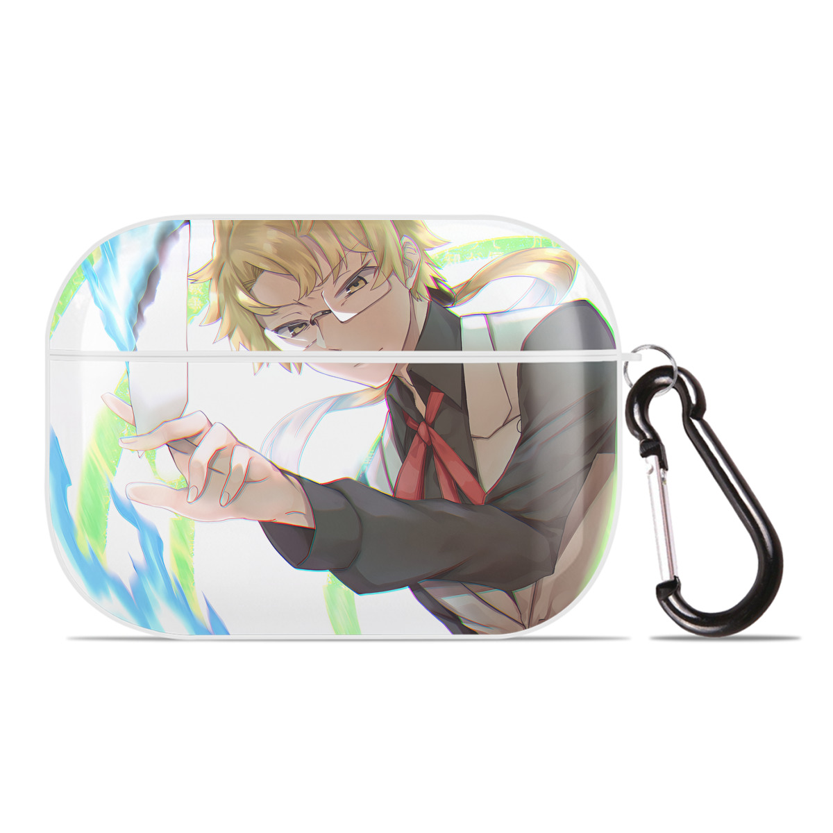 （画像用） 文豪ストレイドッグス Bungo Stray Dogs 【AirPods Pro用】ハードシェル保護ケース 耐衝撃・防指紋・カラビナ付き商品仕様
