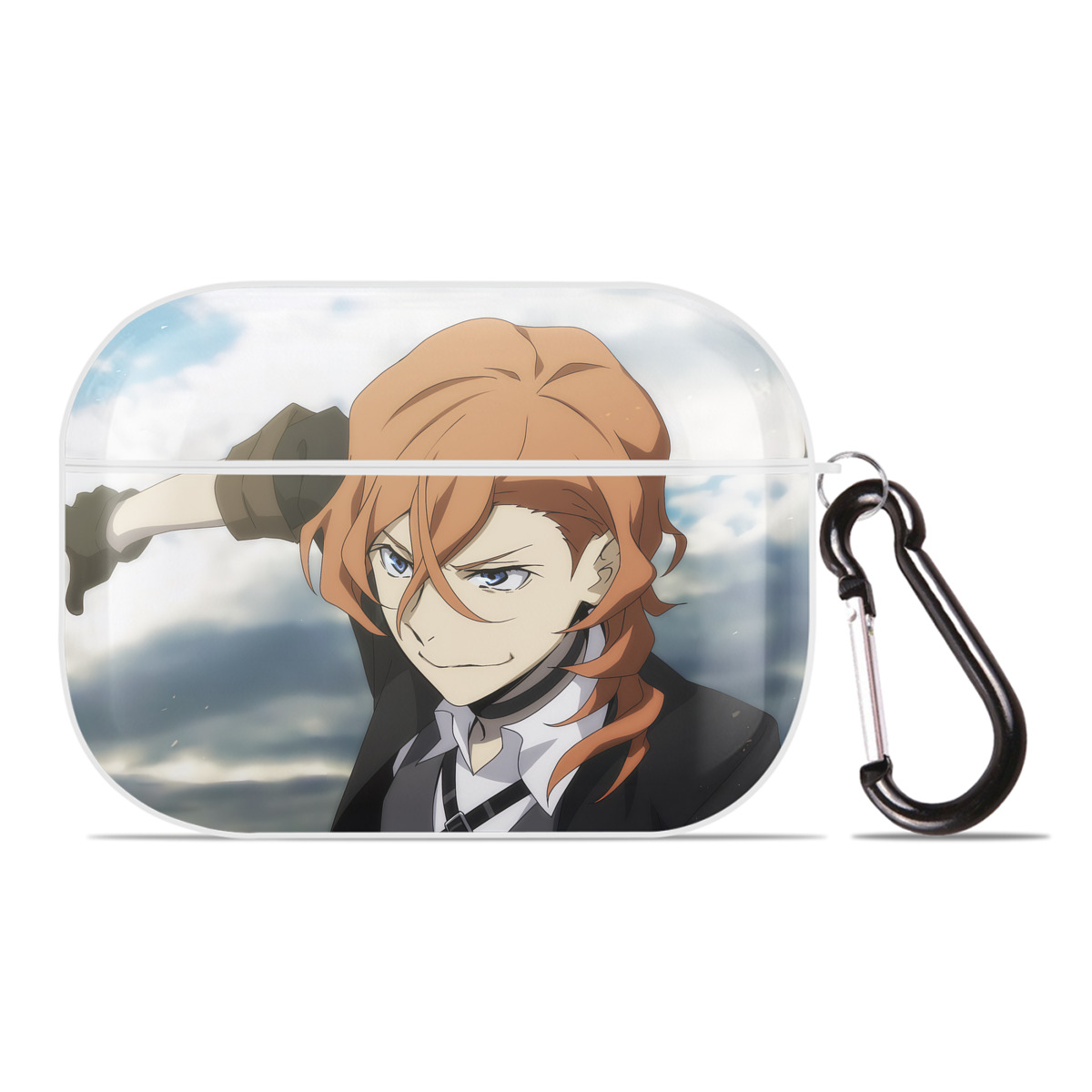 （画像用） 文豪ストレイドッグス Bungo Stray Dogs 【AirPods Pro用】ハードシェル保護ケース 耐衝撃・防指紋・カラビナ付き商品仕様