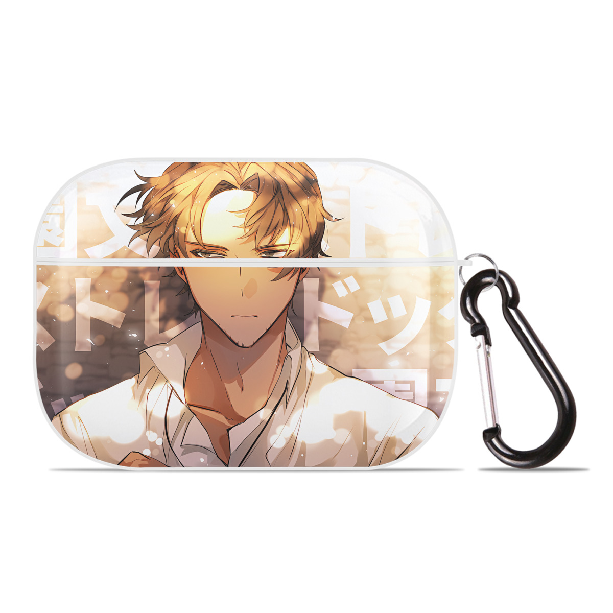 （画像用） 文豪ストレイドッグス Bungo Stray Dogs 【AirPods Pro用】ハードシェル保護ケース 耐衝撃・防指紋・カラビナ付き商品仕様