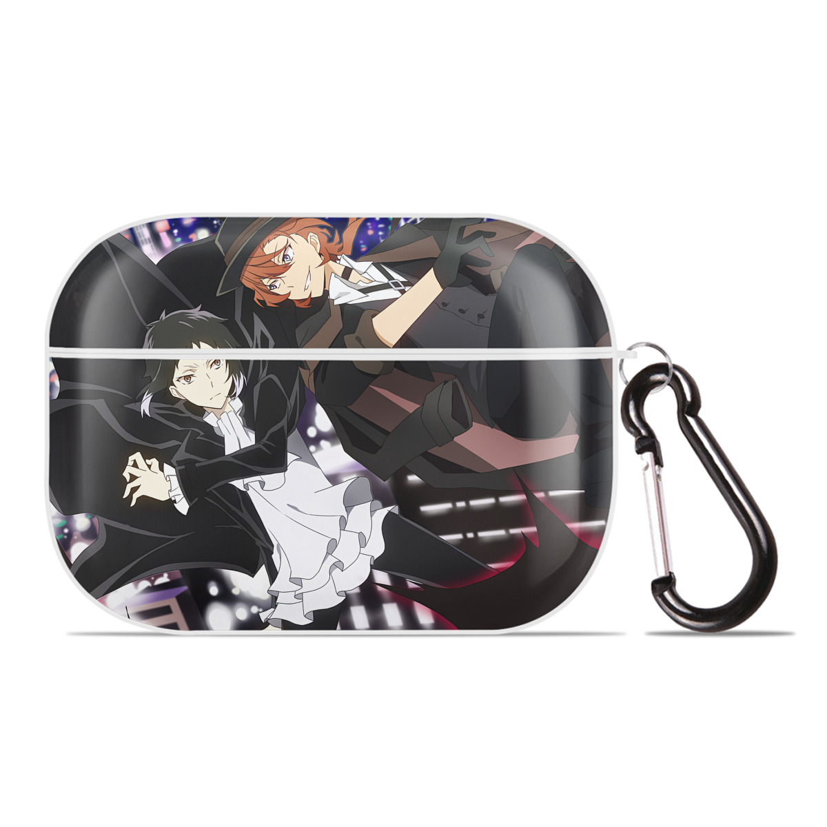 （画像用） 文豪ストレイドッグス Bungo Stray Dogs 【AirPods Pro用】ハードシェル保護ケース 耐衝撃・防指紋・カラビナ付き商品仕様