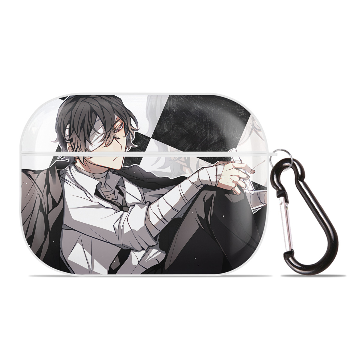 （画像用） 文豪ストレイドッグス Bungo Stray Dogs 【AirPods Pro用】ハードシェル保護ケース 耐衝撃・防指紋・カラビナ付き商品仕様