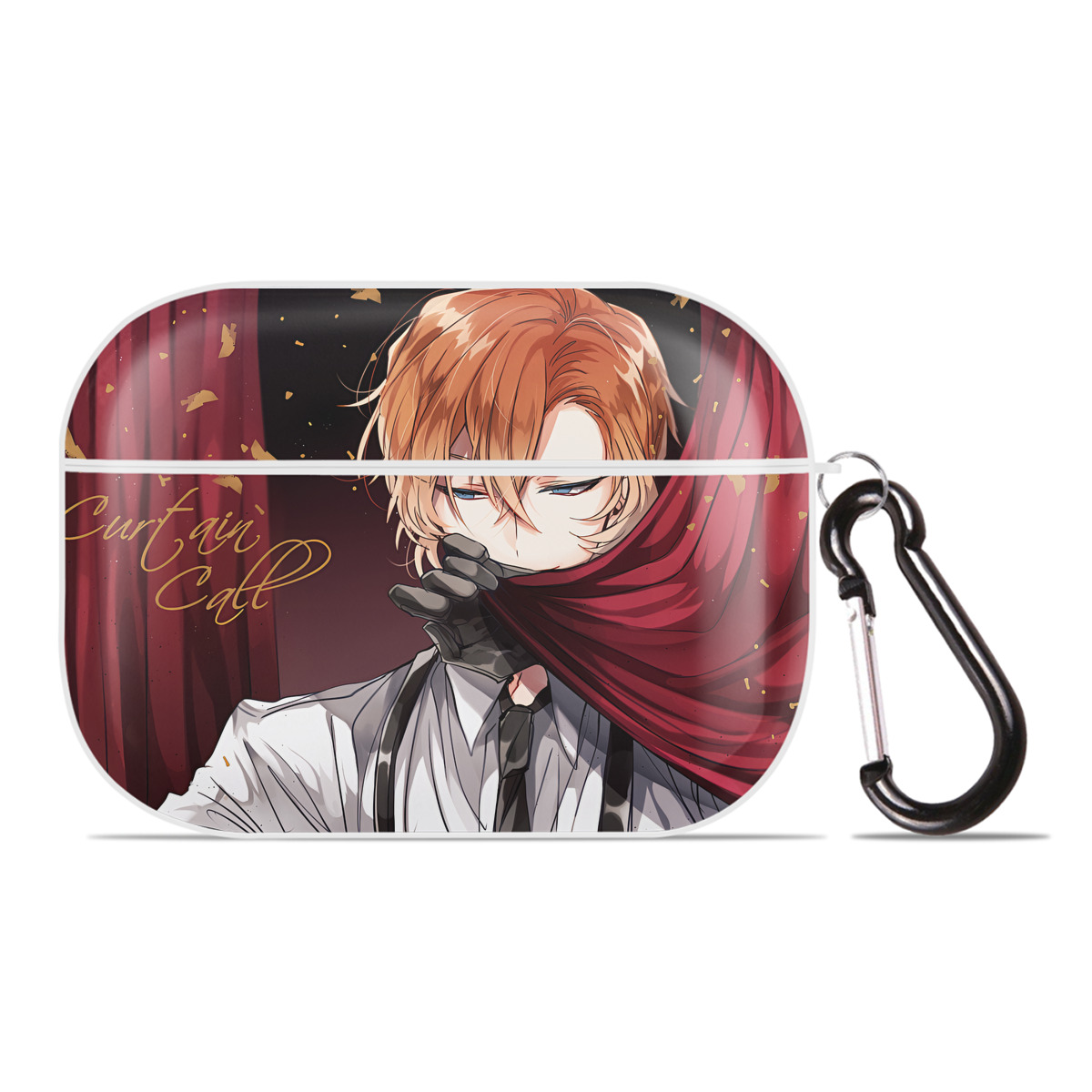 （画像用） 文豪ストレイドッグス Bungo Stray Dogs 【AirPods Pro用】ハードシェル保護ケース 耐衝撃・防指紋・カラビナ付き商品仕様