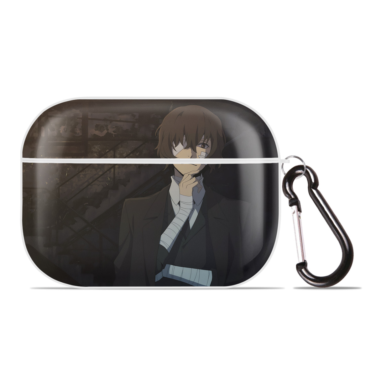 （画像用） 文豪ストレイドッグス Bungo Stray Dogs 【AirPods Pro用】ハードシェル保護ケース 耐衝撃・防指紋・カラビナ付き商品仕様