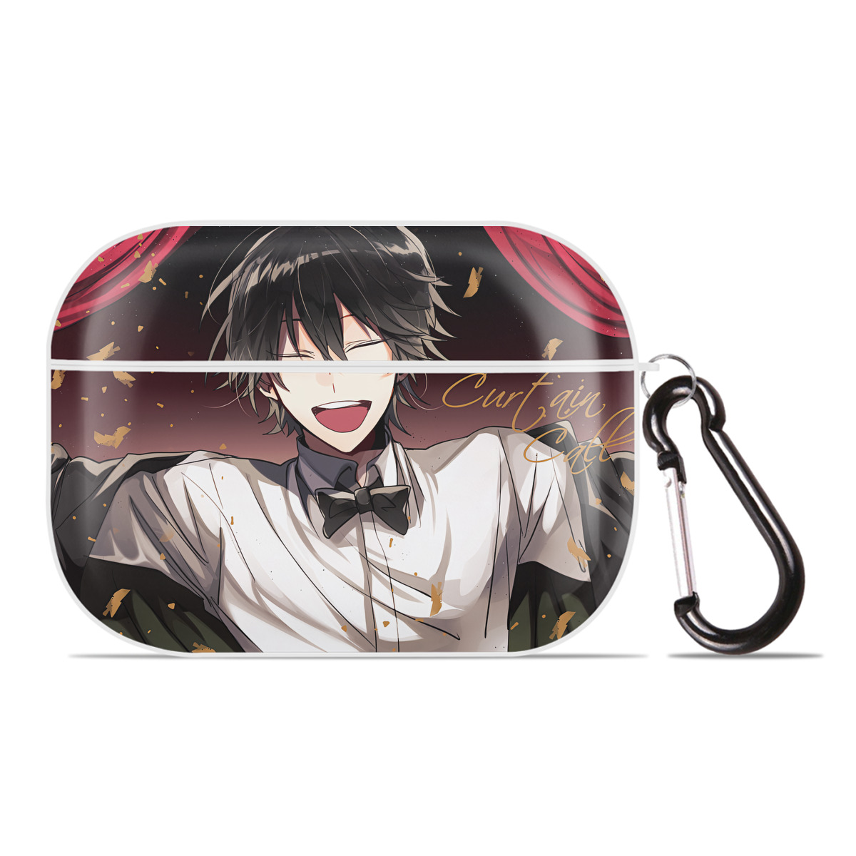 （画像用） 文豪ストレイドッグス Bungo Stray Dogs 【AirPods Pro用】ハードシェル保護ケース 耐衝撃・防指紋・カラビナ付き商品仕様