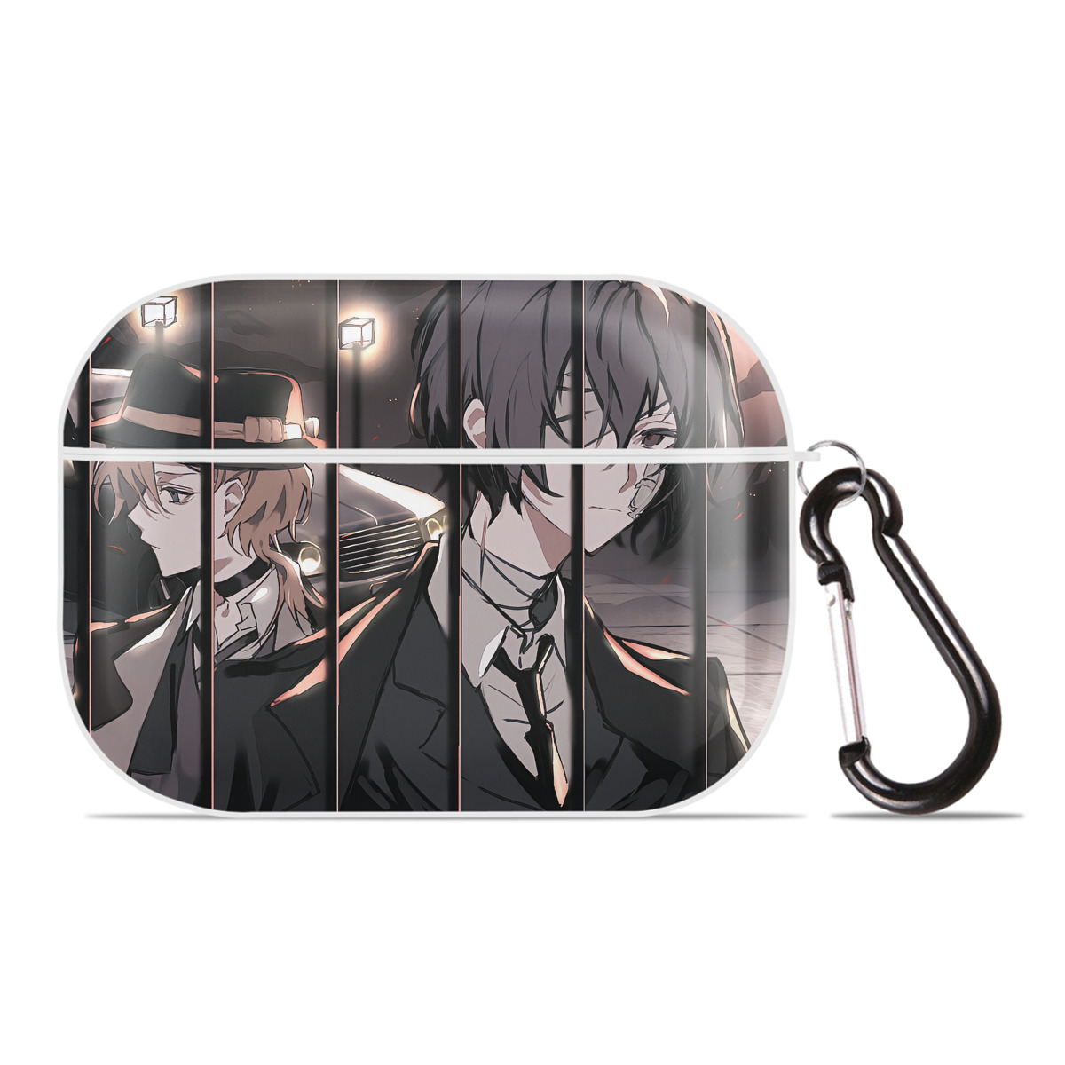（画像用） 文豪ストレイドッグス Bungo Stray Dogs 【AirPods Pro用】ハードシェル保護ケース 耐衝撃・防指紋・カラビナ付き商品仕様
