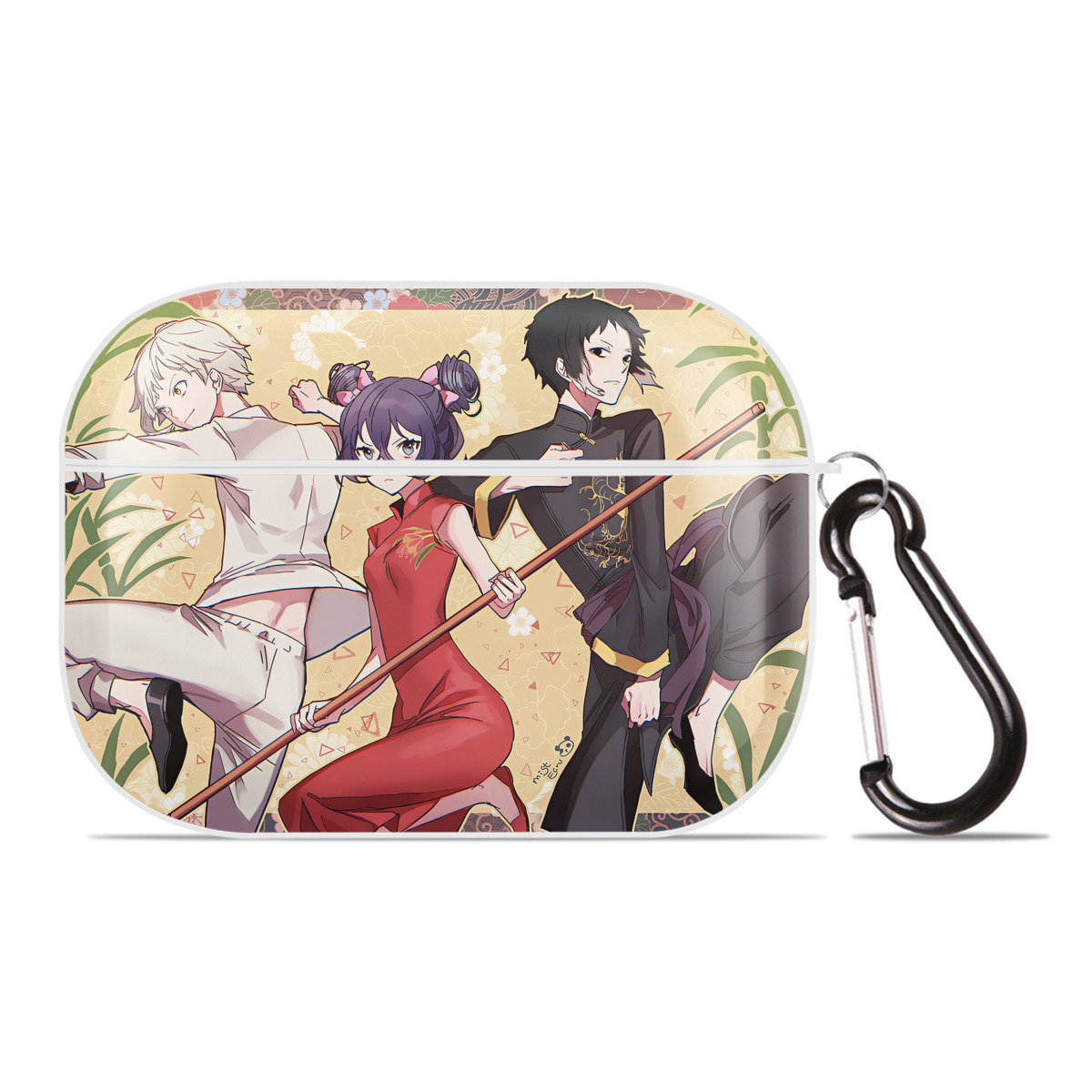（画像用） 文豪ストレイドッグス Bungo Stray Dogs 【AirPods Pro用】ハードシェル保護ケース 耐衝撃・防指紋・カラビナ付き商品仕様