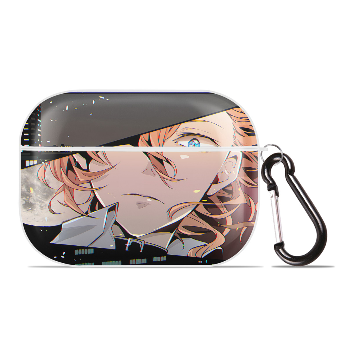 （画像用） 文豪ストレイドッグス Bungo Stray Dogs 【AirPods Pro用】ハードシェル保護ケース 耐衝撃・防指紋・カラビナ付き商品仕様