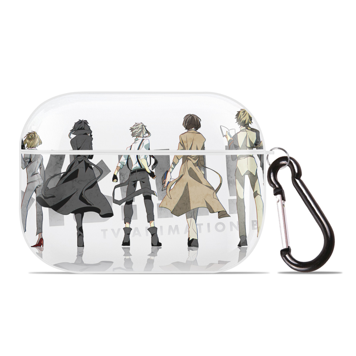 （画像用） 文豪ストレイドッグス Bungo Stray Dogs 【AirPods Pro用】ハードシェル保護ケース 耐衝撃・防指紋・カラビナ付き商品仕様