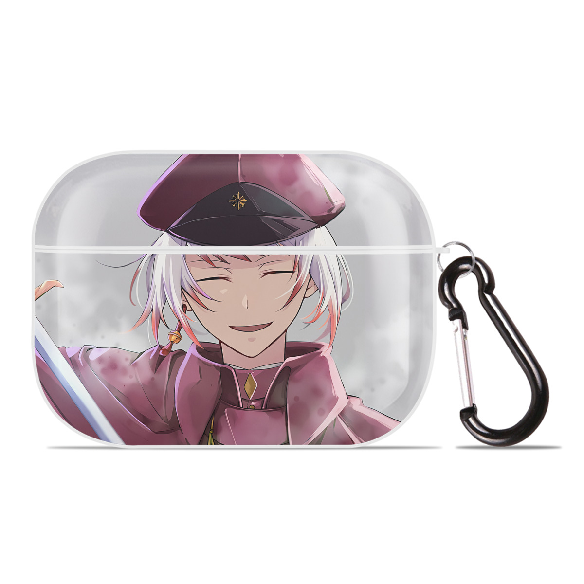 （画像用） 文豪ストレイドッグス Bungo Stray Dogs 【AirPods Pro用】ハードシェル保護ケース 耐衝撃・防指紋・カラビナ付き商品仕様