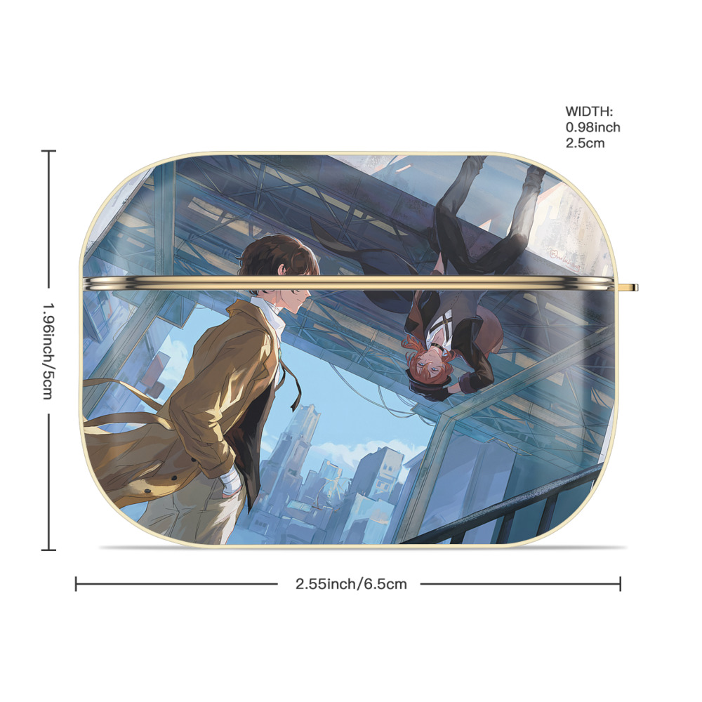 文豪ストレイドッグス Bungo Stray Dogs 【AirPods Pro用】ハードシェル保護ケース｜耐衝撃・防指紋・カラビナ付き商品仕様