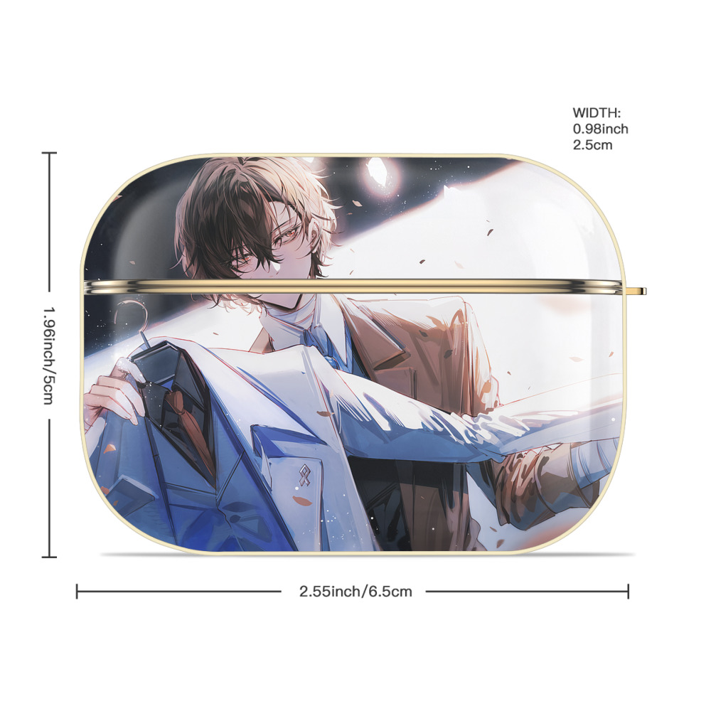 文豪ストレイドッグス Bungo Stray Dogs 【AirPods Pro用】ハードシェル保護ケース｜耐衝撃・防指紋・カラビナ付き商品仕様