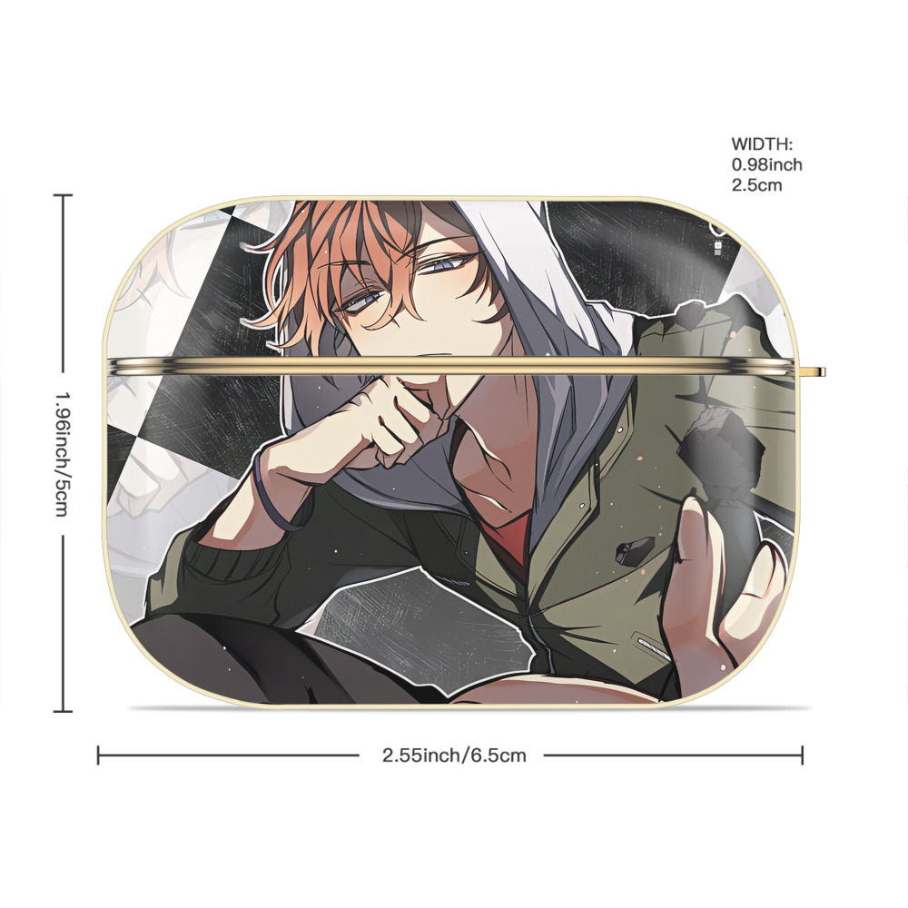 文豪ストレイドッグス Bungo Stray Dogs 【AirPods Pro用】ハードシェル保護ケース｜耐衝撃・防指紋・カラビナ付き商品仕様