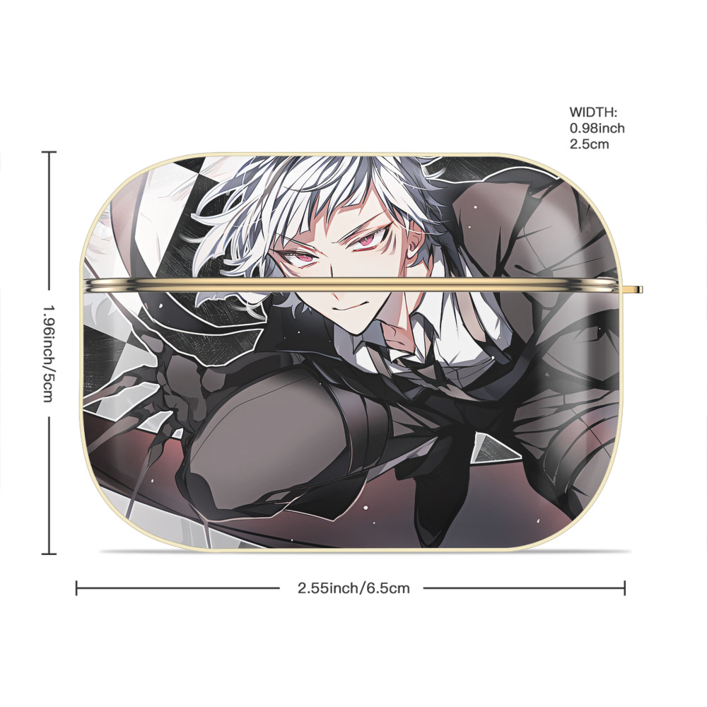 文豪ストレイドッグス Bungo Stray Dogs 【AirPods Pro用】ハードシェル保護ケース｜耐衝撃・防指紋・カラビナ付き商品仕様