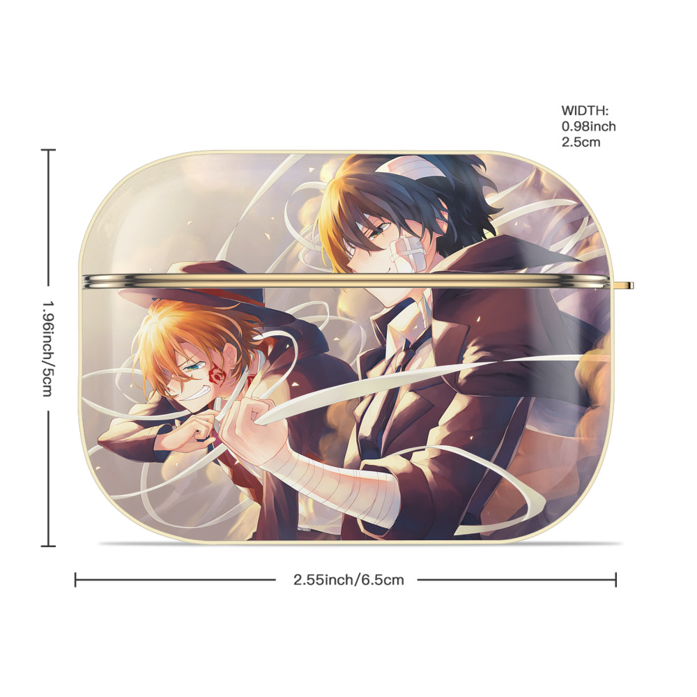 文豪ストレイドッグス Bungo Stray Dogs 【AirPods Pro用】ハードシェル保護ケース｜耐衝撃・防指紋・カラビナ付き商品仕様