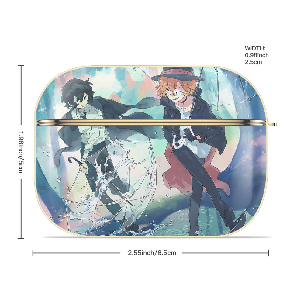文豪ストレイドッグス Bungo Stray Dogs 【AirPods Pro用】ハードシェル保護ケース｜耐衝撃・防指紋・カラビナ付き商品仕様