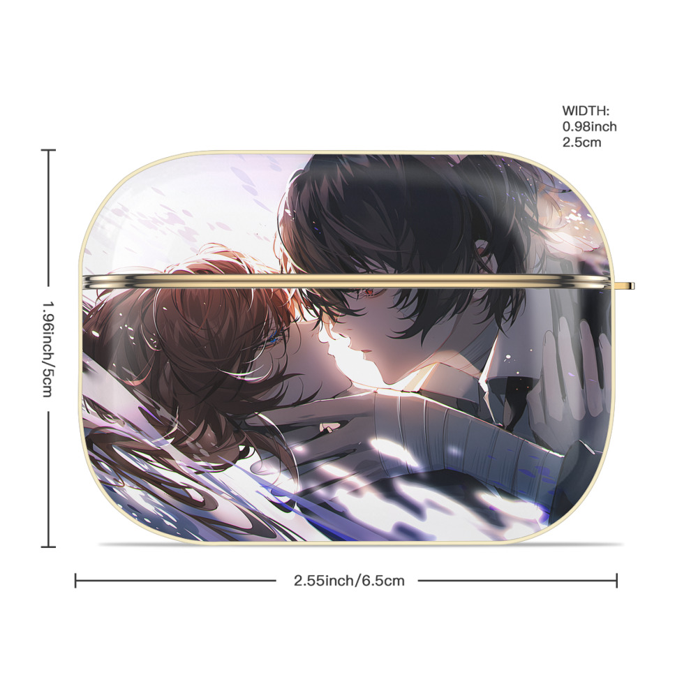 文豪ストレイドッグス Bungo Stray Dogs 【AirPods Pro用】ハードシェル保護ケース｜耐衝撃・防指紋・カラビナ付き商品仕様